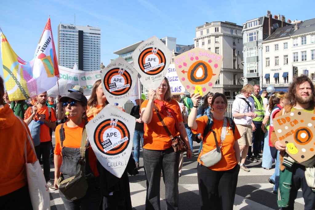 Manifestation des secteurs de la FW-B, 09-04-2026